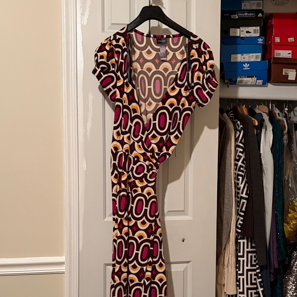 Bisou Bisou Vibrant Patterned Mini Dress